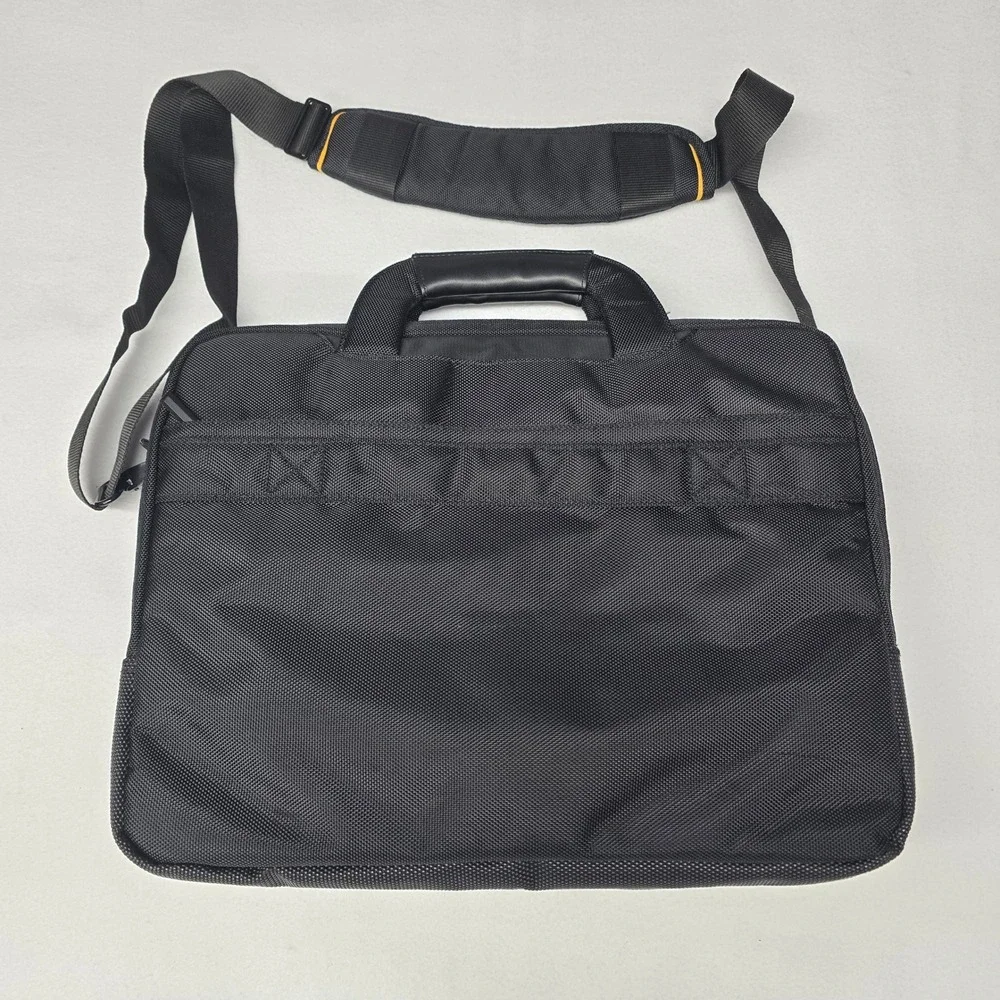 Targus Safe Port Laptop Bag Black Ballistic Nylon Briefcase Shoulder Strap Mens